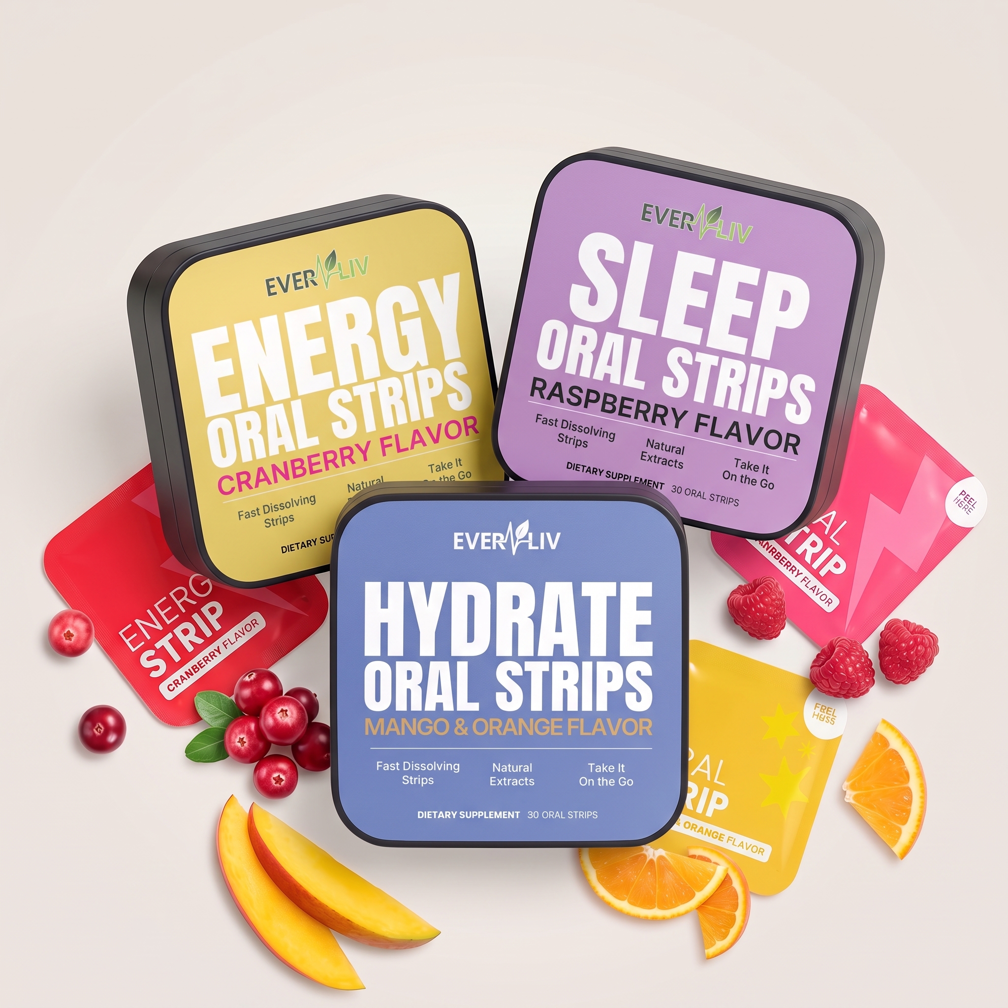 EverLiv Ultimate Bundle - Energy, Hydrate, Sleep Strips